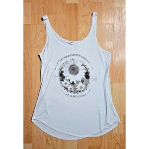Garage boho flower child tank top